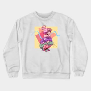 Vaporwave Girl Crewneck Sweatshirt